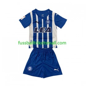 Fußballtrikots Deportivo Alaves Kinder 2023-2024 Kurzarm Heimtrikotsatz kaufen